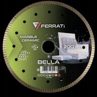 2X Tarcza diamentowa do cięcia gresu, marmuru, granit FERRATi BELLA 200mm
