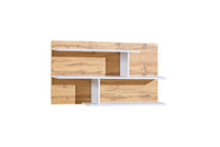 Nowoczesna Półka Wisząca Duża Dąb Wotan 110 cm ARKTICA DL 2 kolory