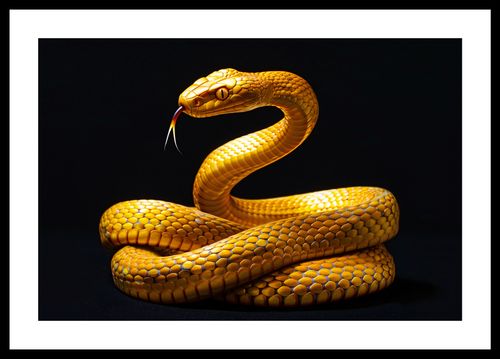 Plakat 45x30cm Złoty Wąż na Arena.pl