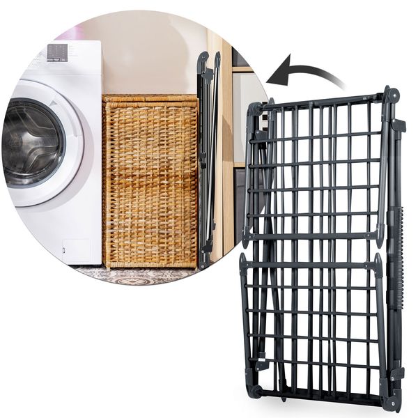 Suszarka na pranie stojąca rozkładana Lina 22 mb czarna zdjęcie 13