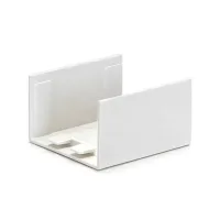 Kwadratowa biała listwa PVC 40x25 mm łącznik 4 sztuki praktyczny zestaw