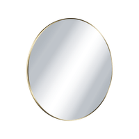 Virro lustro łazienkowe 80 cm okrągłe, złoty szczotkowany