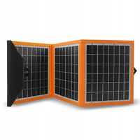 Panel solarny turystyczny ładowarka 15W 1xUSB A04 CZARNO-POMARAŃCZOWY