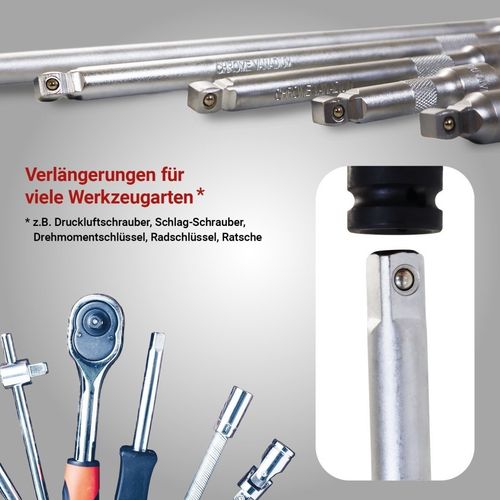 19603 komplet przedłużek do kluczy nasadowych 3/8 cala- 5 elementów na Arena.pl