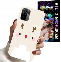 ETUI CASE DO XIAOMI NOTE 10 10s - ŚWIĄTECZNE WZORY RENIFER MIKOŁAJ ŚWIĘTA