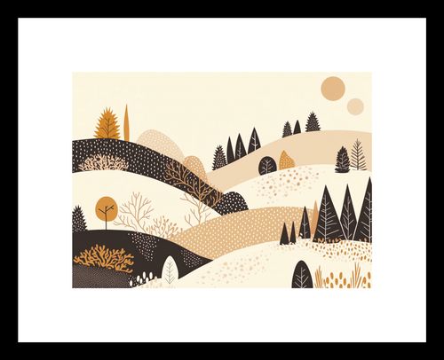 Plakat 18x13cm Jesień w Wzgórzach na Arena.pl