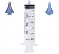 Zestaw do czyszczenia uszu – strzykawka irygator 2 końcówki | Higiena ucha