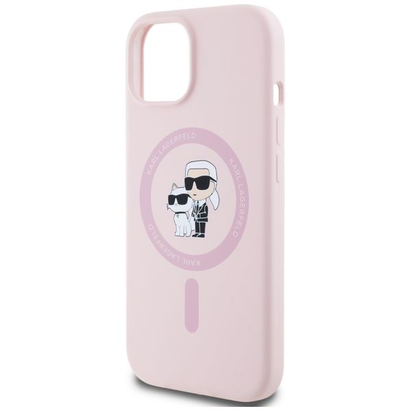 Etui Karl Lagerfeld do iPhone 15 Plus, Różowy, MagSafe zdjęcie 6