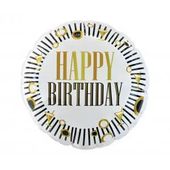 balon foliowy happy birthday (b&g party), paski