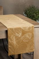OBRUS WELUR VELVET BIEŻNIK 35X140 CM ZŁOTY