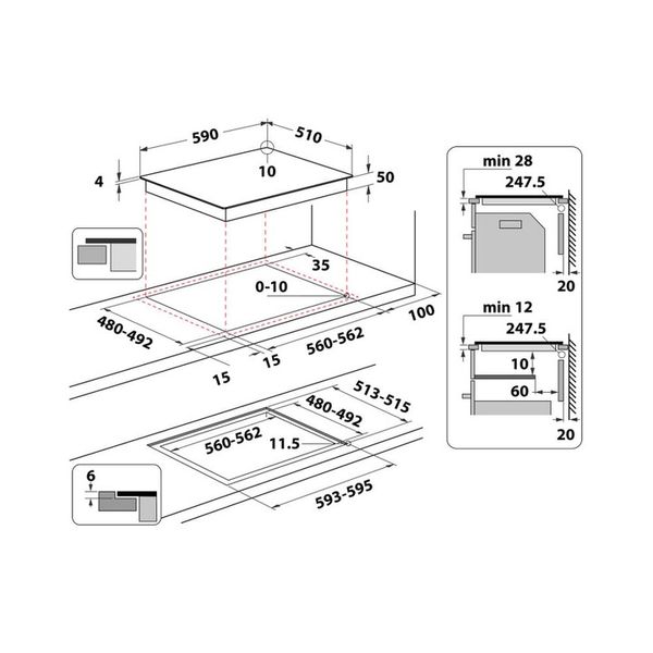 PŁYTA INDUKCYJNA WHIRLPOOL WBB 8360 NE 7200W zdjęcie 13