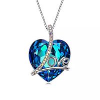 Komplet Naszyjnik Wisiorek Serce Love Miłość Para