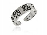 Pierścionek srebro na palec u stopy Yin Yang ps067