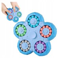 Obracana Kostka Antystresowa Sensoryczna 14cm x 14cm x 3cm - Spinner
