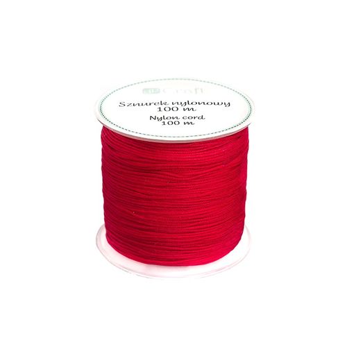 SZNUREK NYLONOWY CZERWONY 0,8MM 100M CEDR-014 DP CRAFT na Arena.pl
