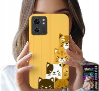 ETUI DO MOTOROLA EDGE 40 - LOVE CAT, WZORY Z KOTAMI, CASE + FOLIA