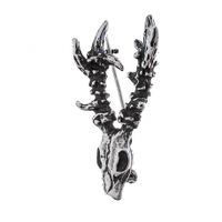 SREBRNA BROSZKA ŁOŚ POROŻE SREBRO PRÓBY 925