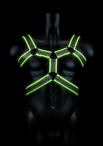Body Harness - Glow In The Dark - Neon Green/Black - L/Xl na Arena.pl