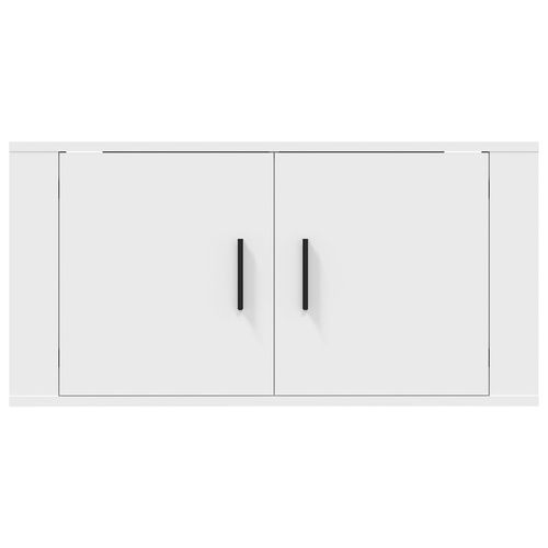 Wisząca szafka telewizyjna, biała, 80x34,5x40 cm na Arena.pl