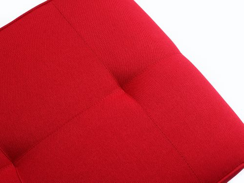 Pufa MODES - czerwony, podnóżek, stolik kawowy materiałowy na Arena.pl