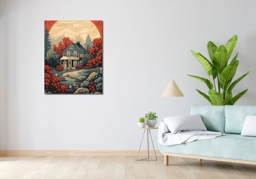 Obraz 70x90cm Idylla Rustykalna na Arena.pl