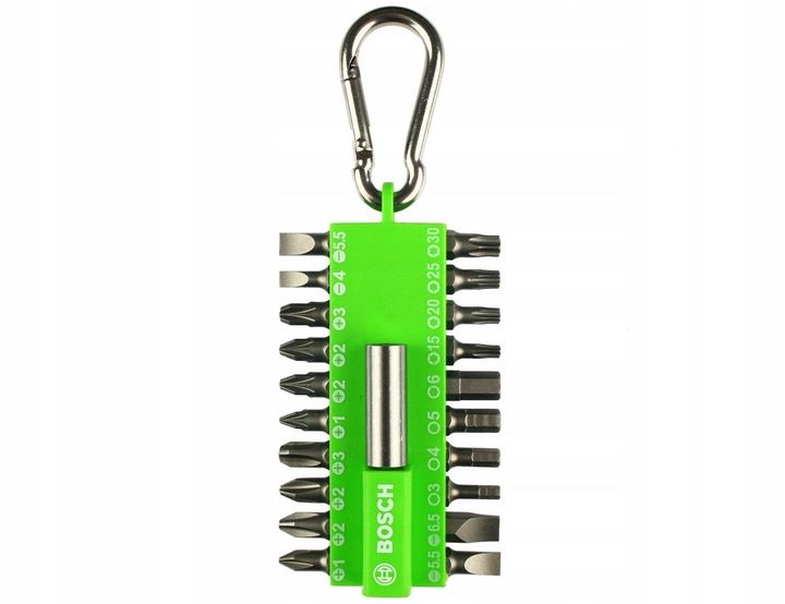 ZESTAW 21 sztuk BITÓW i KOŃCÓWEK BOSCH w uchwycie zdjęcie 2