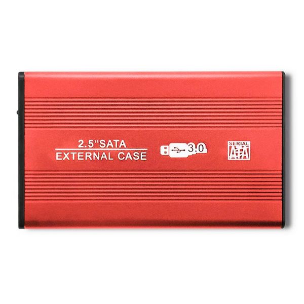 Qoltec Obudowa/kieszeń do dysków HDD/SSD 2.5" SATA3 | USB 3.0 | Czerwony zdjęcie 4