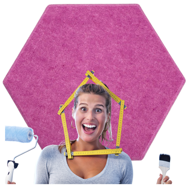 Panele Ścienne Filcowe 3D Heksagon Zagłówek Samoprzylepne Akustyczne Soft zdjęcie 16