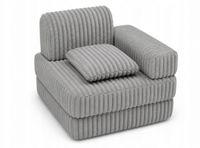 Modułowa sofa fotel pokój dziecięcy 120x60 BELLA szary