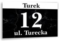 Tabliczka Tablica ADRESOWA ALUMINIOWA Numer domu posesji cyfry ulica 20x15