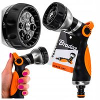 PISTOLET DO WODY PODLEWANIA ZRASZACZ WĘŻA OGRODOWEGO METALOWY 8 FUNKCJI