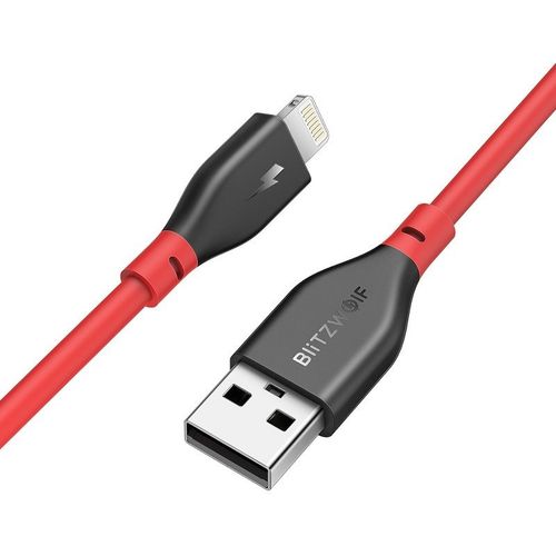 Kabel Lightning Blitzwolf Bw-Mf11 0.3M (Czerwony) na Arena.pl