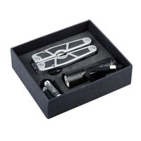 Narzędzie wielofunkcyjne z latarką UPOMINKARNIA Survivor Czarny