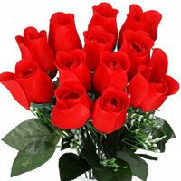 RÓŻA RÓŻE BUKIET GAŁĄZKI SZTUCZNE KWIATY 12szt