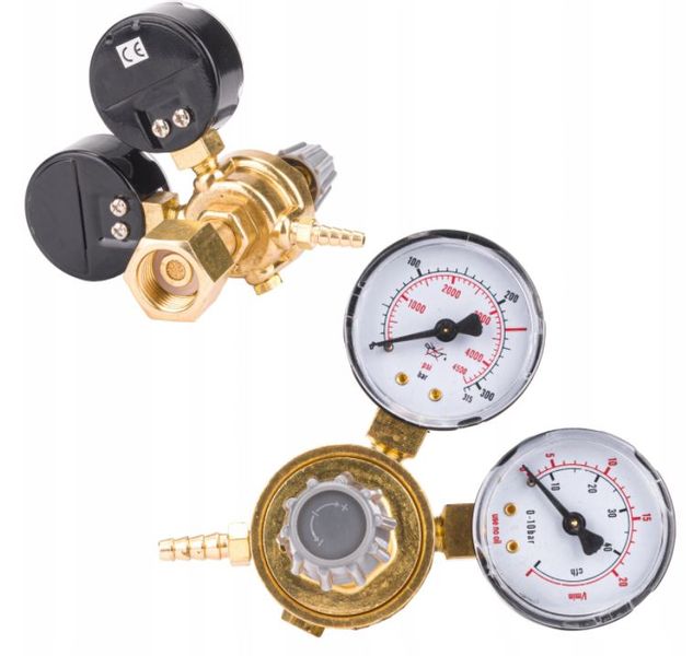 REDUKTOR CIŚNIENIOWY 2 Z. CO2 ARGON DO BUTLI BUTLA PM-RC-230 zdjęcie 1