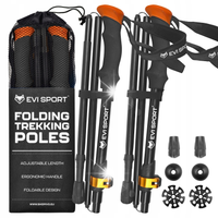 KIJE TREKKINGOWE Składane Regulowane Kijki do Chodzenia NORDIC WALKING Góry