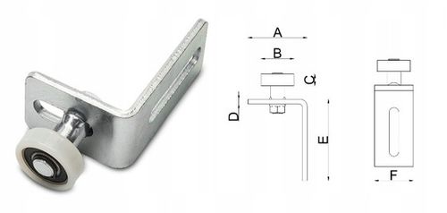 ROLKI DO BRAMY PRZESUWNEJ 80x80 5 ROLEK METALOWE SOLIDNE 600KG ZESTAW WDB na Arena.pl