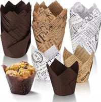 PAPIEROWE PAPILOTKI DO MUFFINEK BABECZEK 3 WZORY NIEPRZYWIERAJĄCE x150