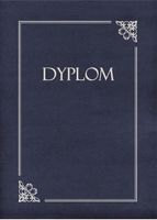 TECZKA OZDOBNA NA DYPLOM GRANATOWA (10) 220515