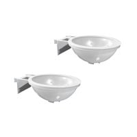 Gniazdo dla ptaków inkubacyjne z uchwytem białe 15 cm 2 sztuki zestaw