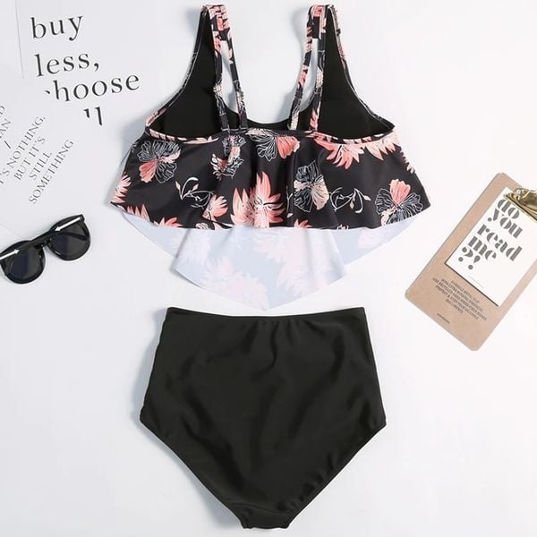 STRÓJ KĄPIELOWY BIKINI WYSOKI STAN BOHO 44 XXL zdjęcie 7
