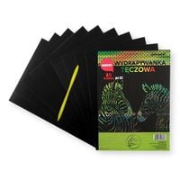 wydrapywanka tęczowa a5 wz-02 multicolor a'10 + rylec