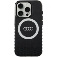 audi iml big logo magsafe case iphone 15 pro 6.1 czarny/black