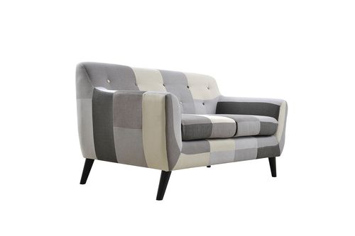 Sofa dwuosobowa Patchwork grey mix na Arena.pl