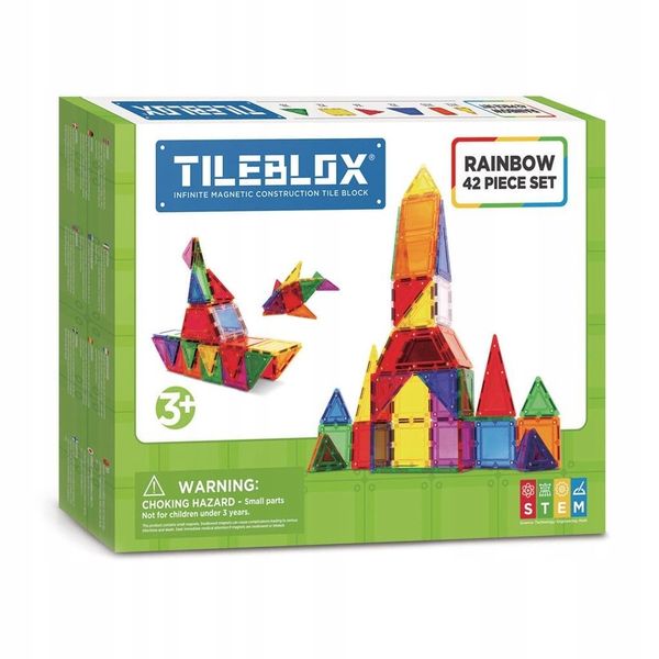 Tileblox zestaw tęczowy, 42 elementy zdjęcie 1