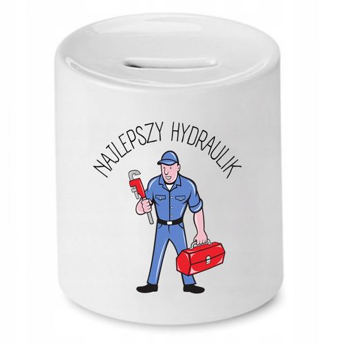 Skarbonka Dla Hydraulika Najlepszy Hydraulik Z Nadrukiem Ze Zdjęciem na Arena.pl
