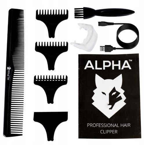 MASZYNKA TRYMER DO STRZYŻENIA GOLENIA WŁOSÓW BRODY ALPHA na Arena.pl