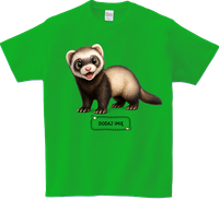 Koszulka T-shirt dla dzieci - Zwierzęta - Fretka - Dodaj imię jeśli chcesz