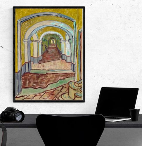 Corridor in the Asylum, Vincent van Gogh - plakat 30x40 cm na Arena.pl
