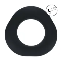 levelz ergo pierścień silikonowy black - elastyczny stretcher premium